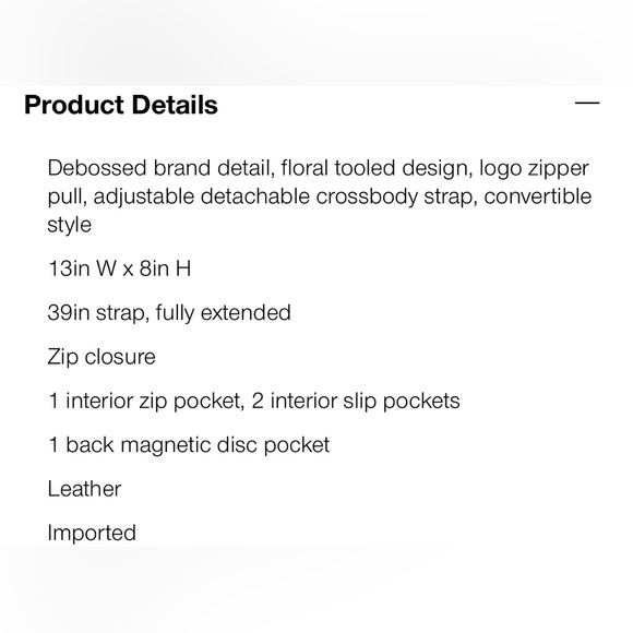 NWT Patricia Nash Leather Tinchi Convertible Bag - belt bag to crossbody - Picture 13 of 13